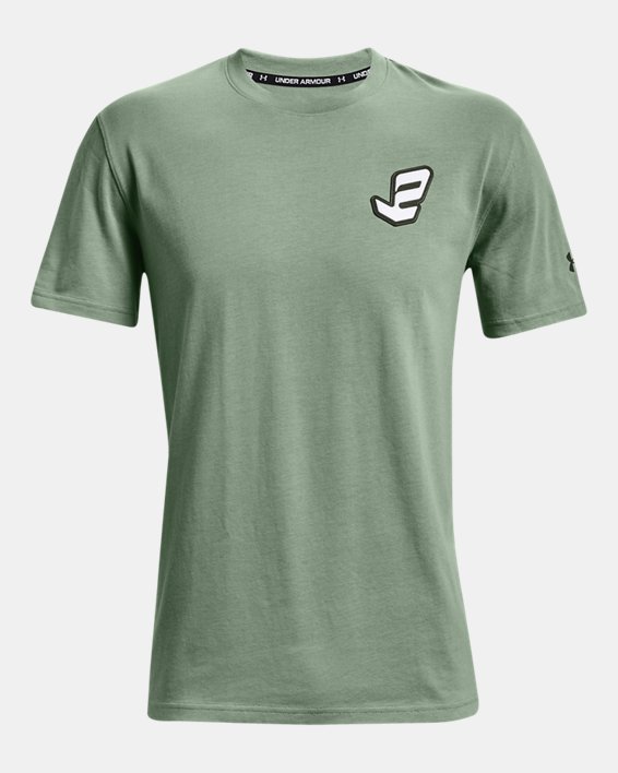 男士UA Embiid Heavyweight T恤, Green, pdpMainDesktop image number 4
